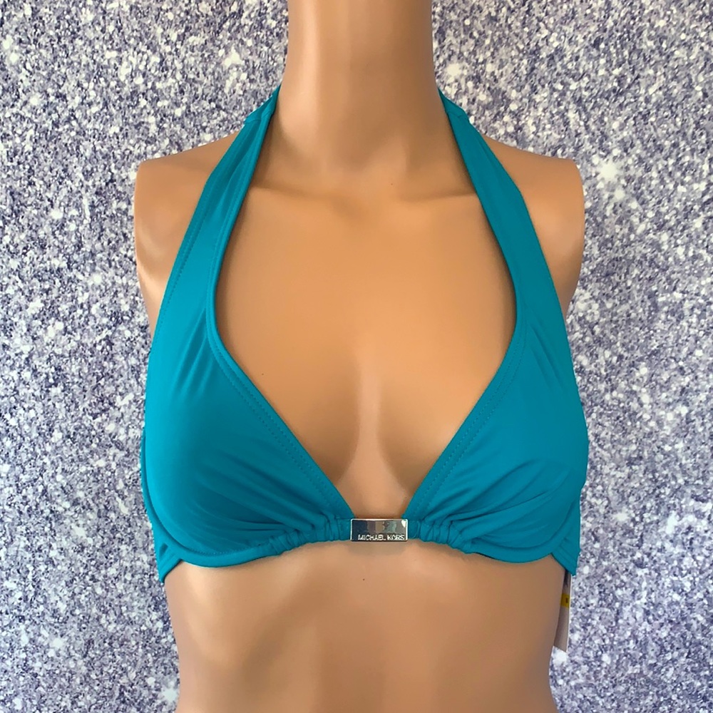 *SOLD*Michael Kors Tile Blue Halter